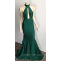 Sexy Green Bare Back Nigerian Evening Party Dresses